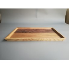 WOOD TRAY WITH MIXED WOOD